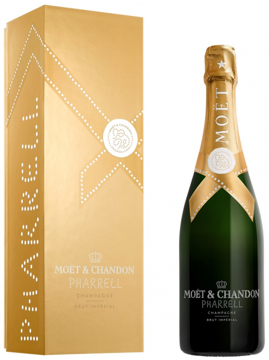 Moët & Chandon X PHARRELL WILLIAMS "GOLD" Giftbox Brut Impérial - 75 cl