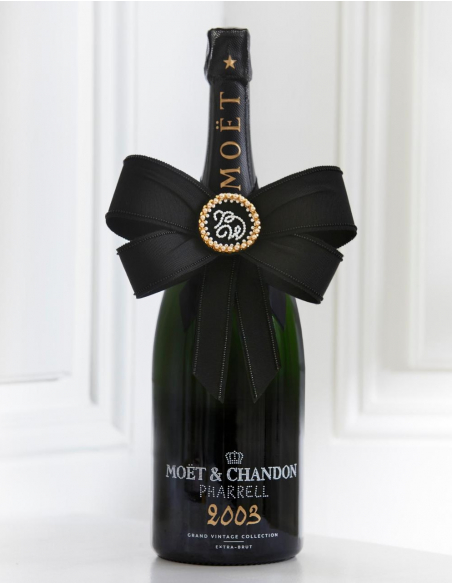 Moët & Chandon X PHARRELL WILLIAMS Grand Vintage 2003 Magnum Wooden Box - 150 cl