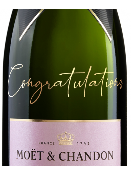 Moët & Chandon "Congratulations" Limited Edition Rosé Impérial - 75 cl