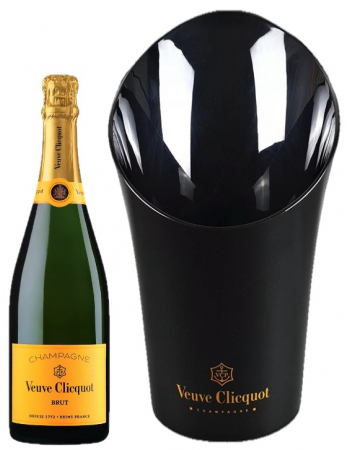 Veuve Clicquot Set Ice Bucket & 6 Giftbox Brut Yellow Card - 6 x 75 cl