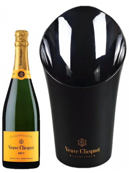 Veuve Clicquot Set Ice Bucket & 6 Giftbox Brut Yellow Card - 6 x 75 cl