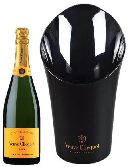 Veuve Clicquot Set Ice Bucket & 6 Giftbox Brut Yellow Card - 6 x 75 cl