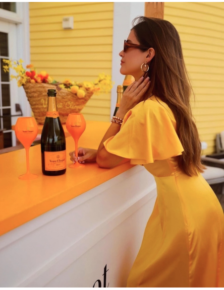 Veuve Clicquot Set 2 TRITAN Glasses & 6 Brut Yellow Card - 6 x 75 cl