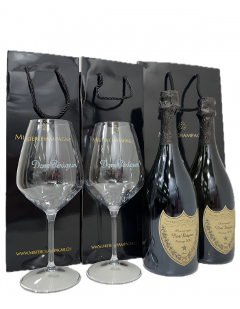 Dom Pérignon Set 2 Verres Tritan & 2 Bottles 2015 blanc - 2 x 75 cl
