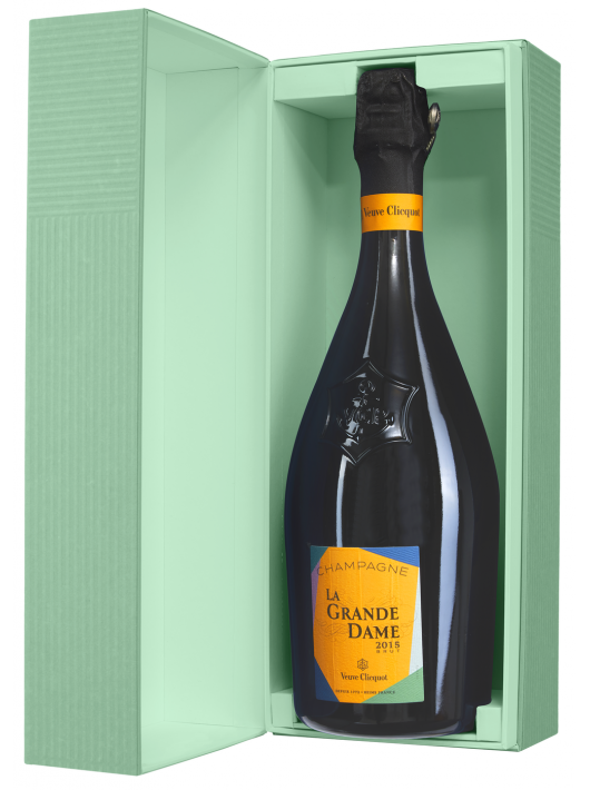 Veuve Clicquot Set 2 Gläser & La Grande Dame Brut BY Paola Paronetto Vintage 2015 - 75 cl