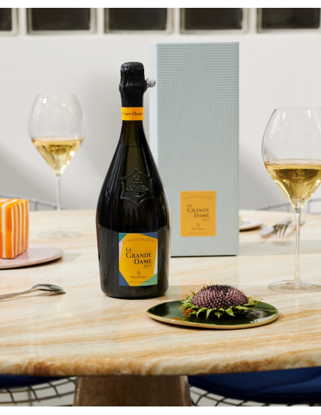 Veuve Clicquot Set 2 Gläser & La Grande Dame Rosé BY Paola Paronetto Vintage 2015 - 75 cl