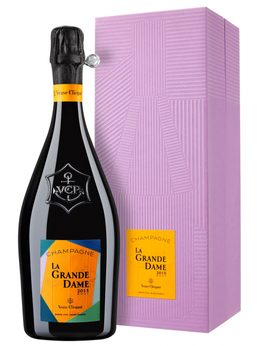 Veuve Clicquot Set 2 verres & La Grande Dame Brut BY Paola Paronetto Vintage 2015 - 75 cl