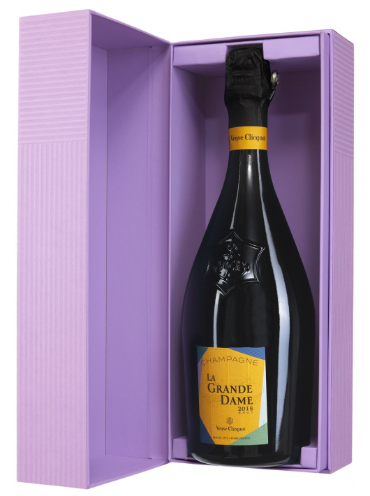 Veuve Clicquot Set 2 verres & La Grande Dame Brut BY Paola Paronetto Vintage 2015 - 75 cl