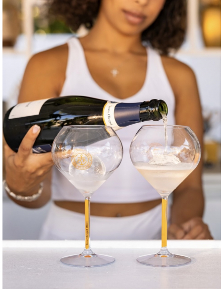 Veuve Clicquot Set 2 Glasses & Rich brut ice - 75 cl