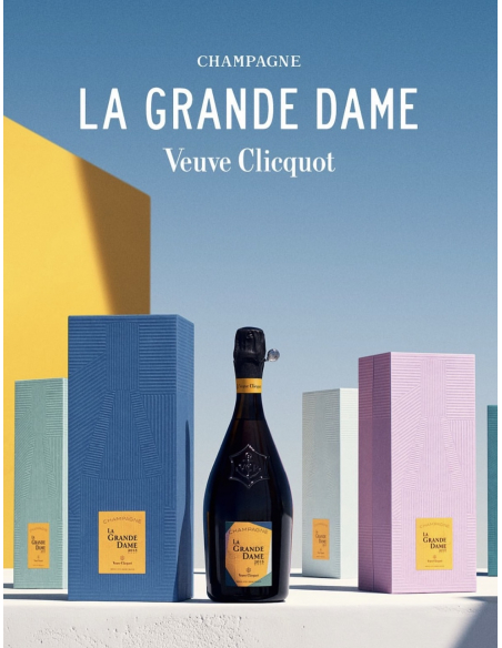 Veuve Clicquot Set 6 Giftbox La Grande Dame Brut BY Paola Paronetto Vintage 2015 - 6 x 75 cl