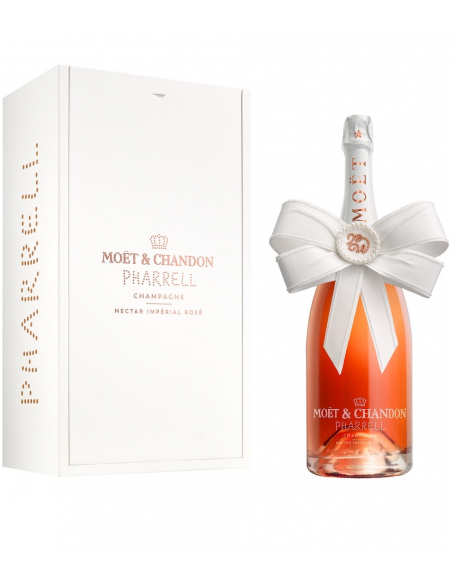 Moët & Chandon X PHARRELL WILLIAMS Magnum Nectar Impérial Wooden Box - 150 cl