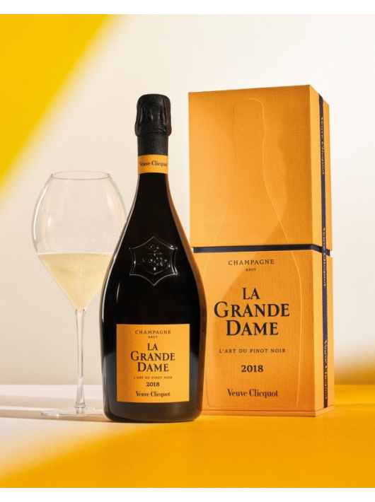 Veuve Clicquot Set 2 Gläser & La Grande Dame Brut Vintage 2018 - 75 cl