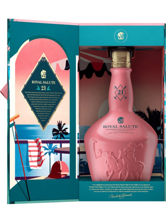WHISKY ROYAL SALUTE 21 years MIAMI POLO EDITION - 40% - 70 CL
