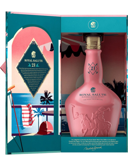 WHISKY ROYAL SALUTE 21 years MIAMI POLO EDITION - 40% - 70 CL