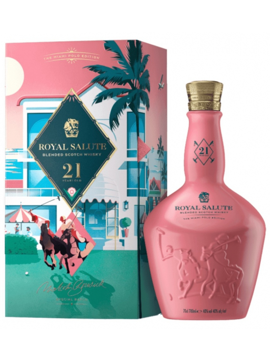 WHISKY ROYAL SALUTE 21 years MIAMI POLO EDITION - 40% - 70 CL