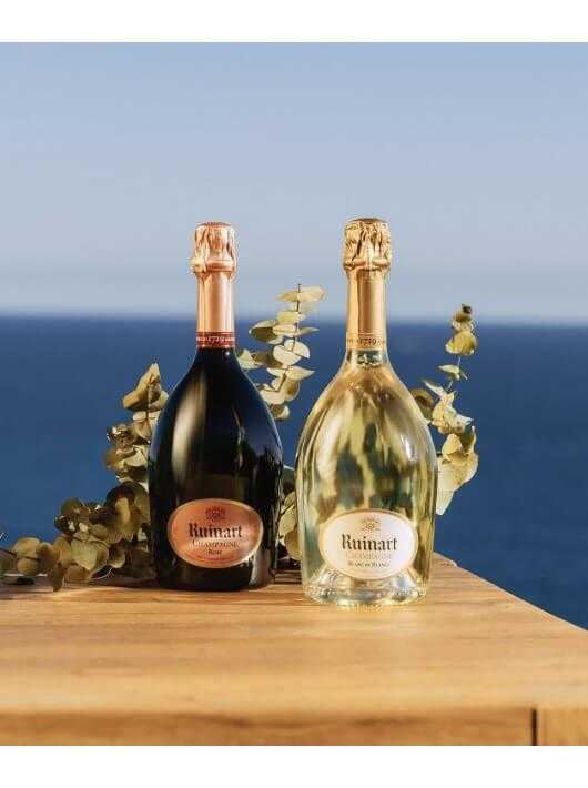Ruinart HOLZKISTE MIT DEM DUO Rosé & Blanc de blancs - 75 cl
