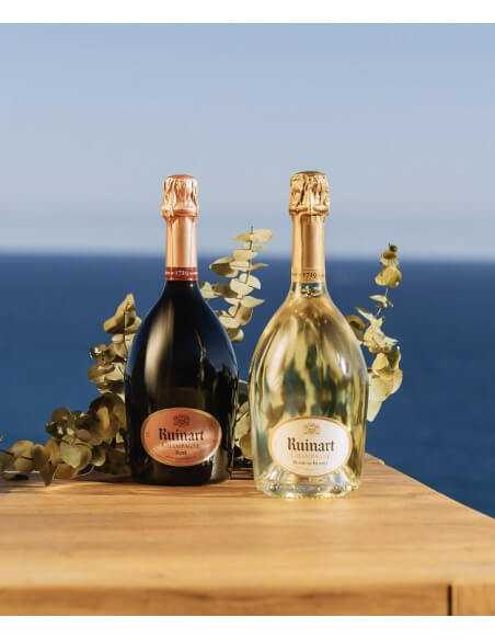 Ruinart CAISSE BOIS DUO BOTTLE Rosé & Blanc de blancs - 75 cl