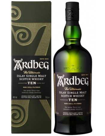 Whisky Ardbeg 10 YEARS OLD ISLAY SINGLE MALT - 46% - 70 CL