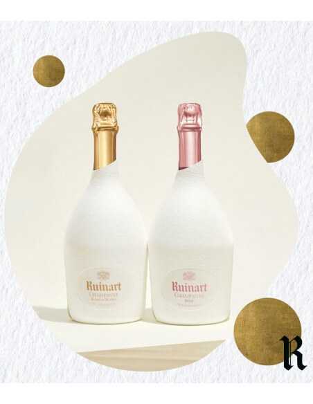 Ruinart Set Duo Second Skin "Blanc de blancs & Rosé" - 2 x 75 cl