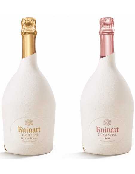 Ruinart Set Duo Second Skin "Blanc de blancs & Rosé" - 2 x 75 cl