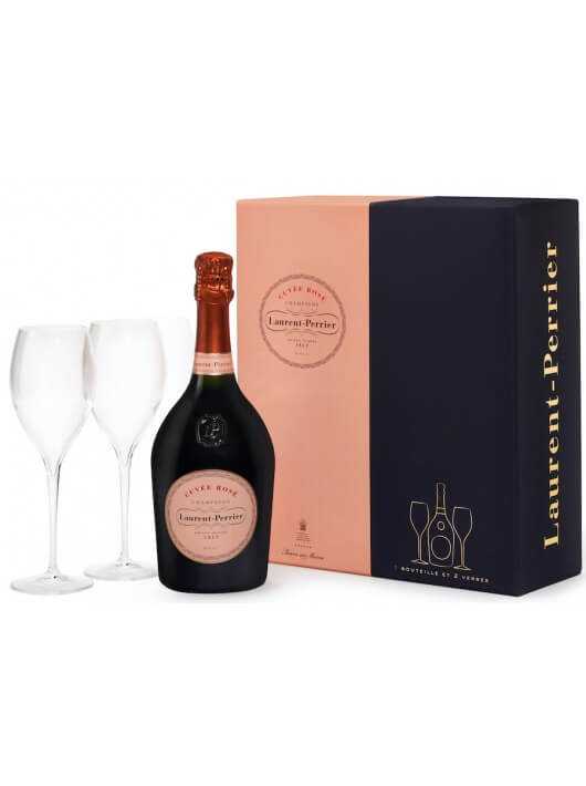 Laurent-Perrier Giftbox Cuvée rosé & 2 Gläser Limited Edition