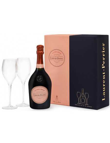 Laurent-Perrier Giftbox Cuvée rosé & 2 verres Limited Edition