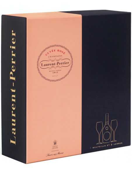 Laurent-Perrier Giftbox Cuvée rosé & 2 glasses Limited Edition