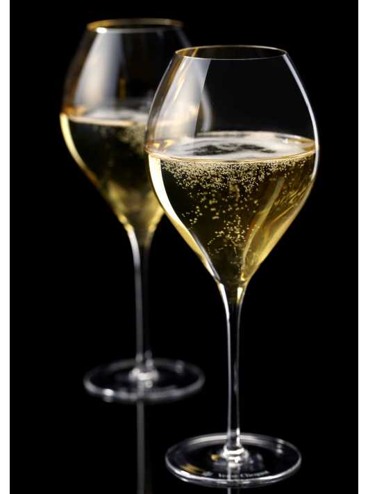 Veuve Clicquot 2 prestige glasses La Grande Dame