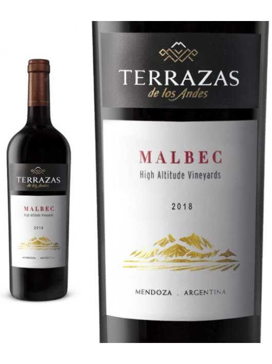 Terrazas de Los Andes Malbec 2018 - 6 x 75 cl