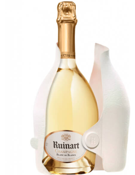 Ruinart Set 2 neutral glasses 41 cl & Blanc de Blancs second skin - 75 cl