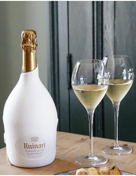 Ruinart Set 2 Verres neutres 41 cl & Blanc de Blancs second skin - 75 cl