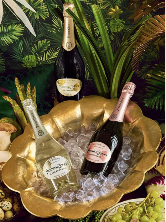 Perrier-jouët Wooden Box Trio Blanc de blancs, Brut & Rosé - 3 x 75 cl