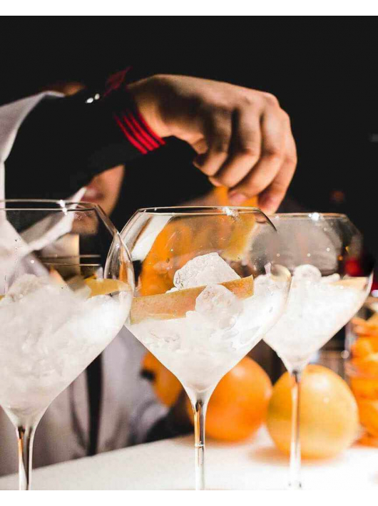 Champagne 6 VERRES 75 CL "CHAMPAGNE ON ICE" MADE IN REIMS