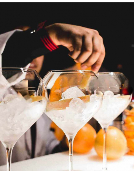 Champagne 6 VERRES 75 CL "CHAMPAGNE ON ICE" MADE IN REIMS