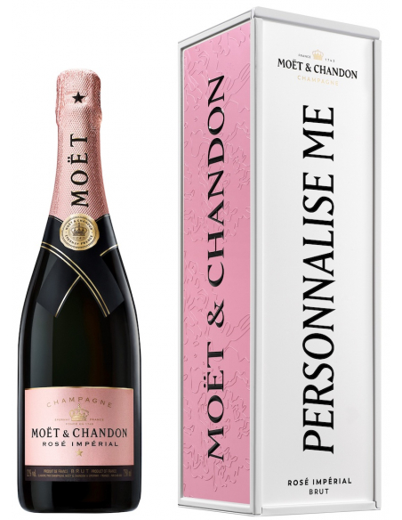 Moët & Chandon Duo Rosé & Brut Impérial Metal Giftbox "Personnalise Me" - 2 x 75 CL