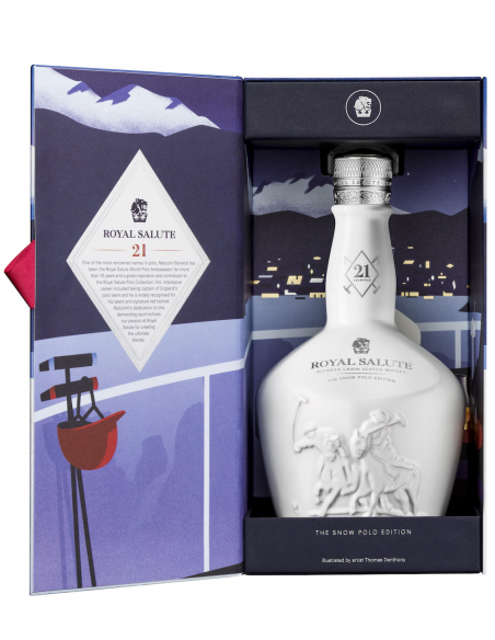 WHISKY ROYAL SALUTE 21 years SNOW POLO EDITION - 46.5% - 70 CL