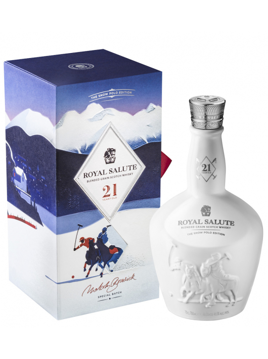 WHISKY ROYAL SALUTE 21 years SNOW POLO EDITION - 46.5% - 70 CL
