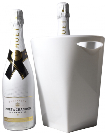 Champagne Eiskübel Acrylic White 1 Flasche 2
