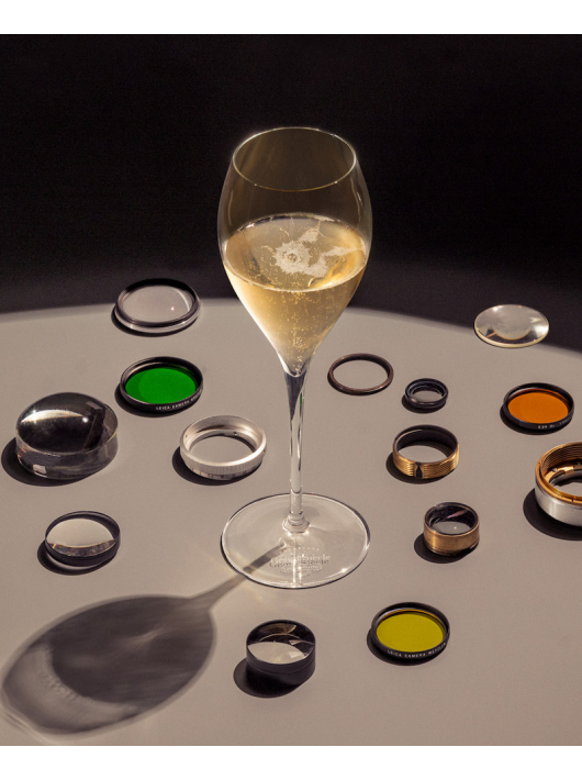 Laurent-Perrier 2 Gläser Grand Siècle 33 cl mit Markierung 10 cl